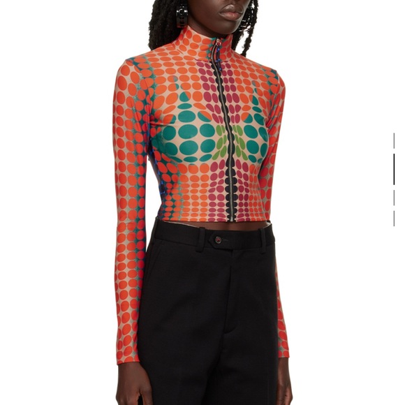 Jean Paul G. Orange dot track jacket - Picture 3 of 6